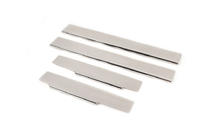 Toyota Camry 2011-2018 рр. Накладки на пороги Натанико (4 шт., нерж.) Premium - стрічка 3М, 0.8 мм фото 1