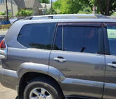 Toyota Land Cruiser Prado 120 2002-2009 рр. Рейлінги Хром турецькі фото 1