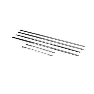 Окантовка вікон (6 шт, нерж) Toyota Land Cruiser Prado 150 2009-2023 рр. фото 4