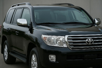 Toyota Land Cruiser 200 2007-2021 рр. Накладки на дзеркала 2008-2012 (2 шт, нерж) фото 1