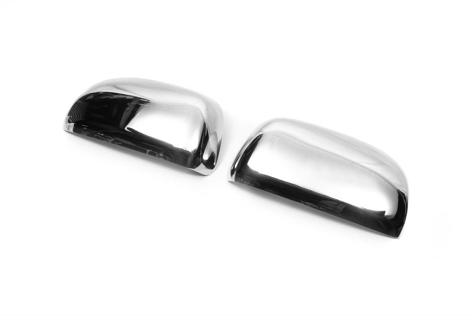 Toyota Rav 4 2006-2013 рр. Накладки на дзеркала (2 шт) Libao - Хромований пластик Фото 2