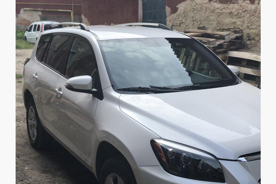 Toyota Rav 4 2006-2013 рр. Рейлінги Хром Турецькі Коротка база, Пластикові ніжки Фото 5