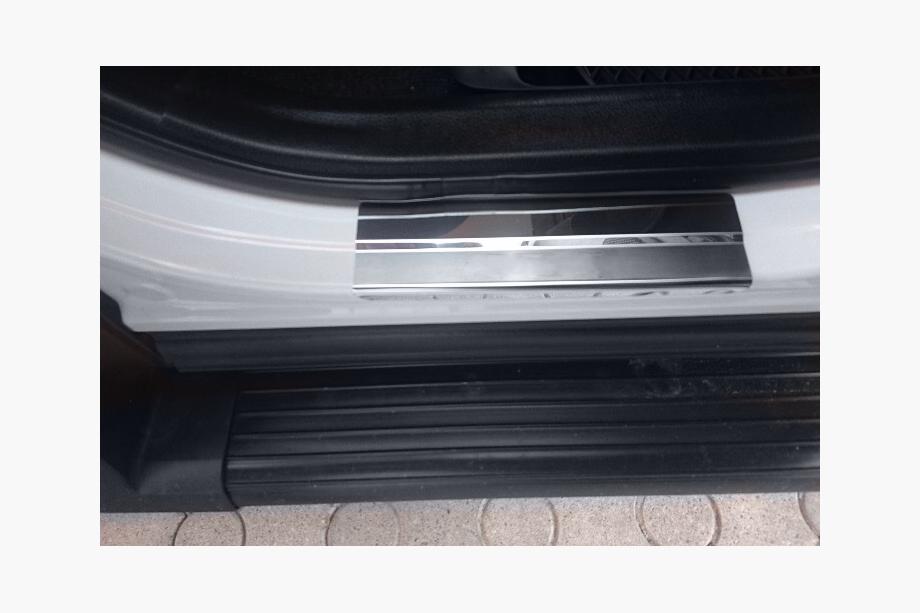 Toyota Rav 4 2013-2018 рр. Накладки на пороги Натанико (4 шт., нерж.) Фото 4