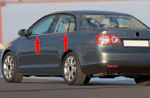 Зовнішня окантовка вікон (4 шт, нерж) фото 1