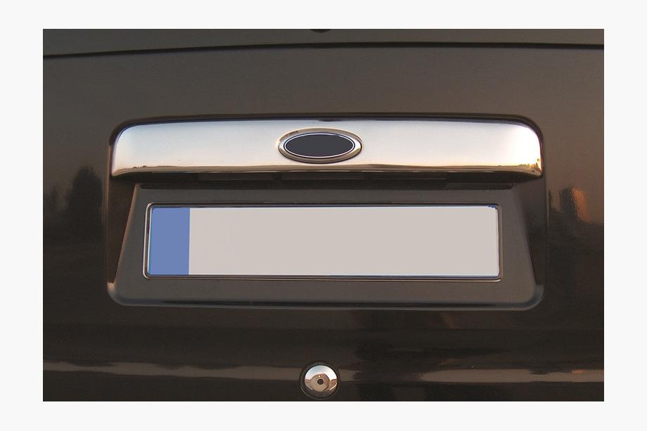 Ford Connect 2002-2006 рр. Хром планка над номером (установка на рідну, з місцем під логотип, нерж) Image