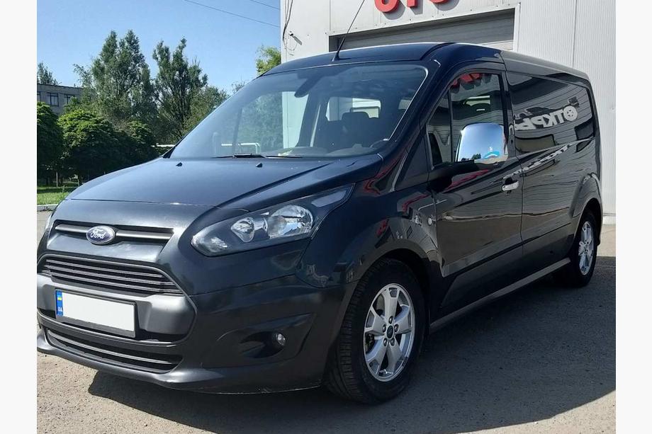 Ford Connect 2014-2021 рр. Накладки на ручки (4 шт, нерж) Фото 4