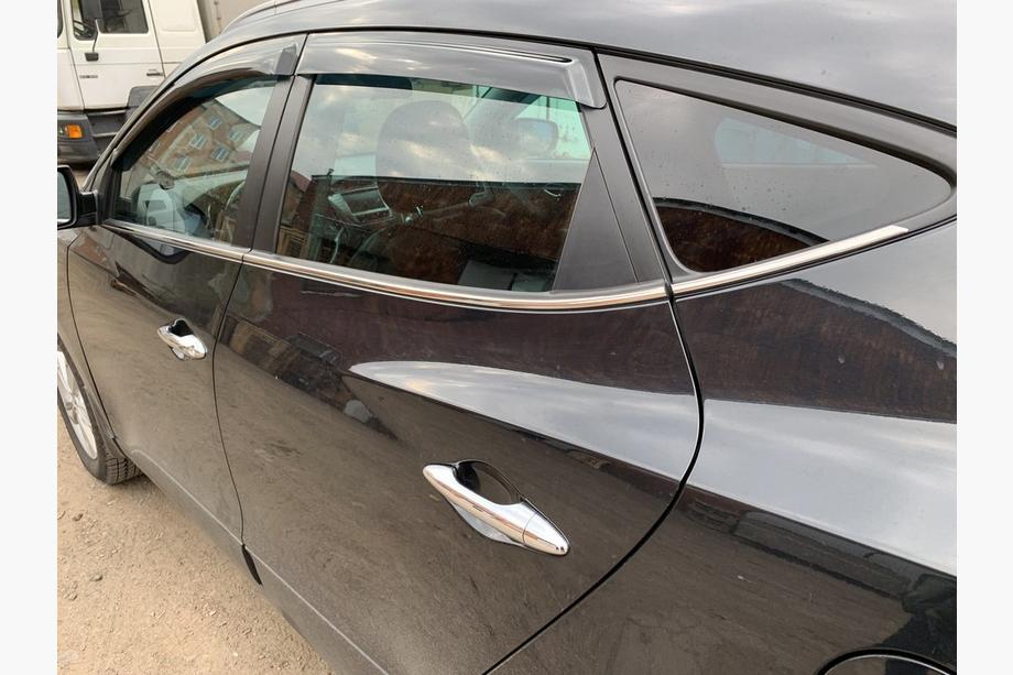 Hyundai IX-35 2010-2015 рр. Нижня окантовка вікон (6 шт, нерж.) Carmos - Турецька сталь Фото 5