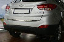 Hyundai IX-35 2010-2015 рр. Кромка багажника (нерж.) OmsaLine - Італійська нержавійка фото 1
