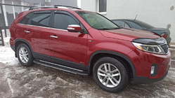 Kia Sorento II XM 2009-2014 рр. Окантовка вікон (6 шт, нерж) фото 1