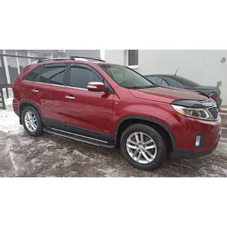 Окантовка вікон (6 шт, нерж) Kia Sorento II XM 2009-2014 рр. фото 1
