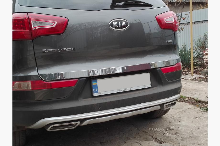 Kia Sportage 2010-2015 рр. Кромка багажника (нерж.) Фото 2