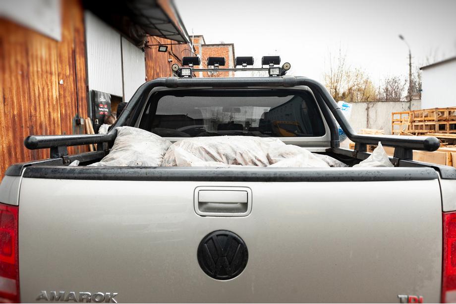 Volkswagen Amarok 2010-2022 рр. Дуга на кузов (чорна) 76мм Фото 3