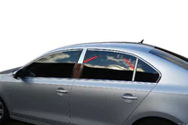 Volkswagen Jetta 2011-2018 рр. Молдинг дверних стійок (нерж) фото 1
