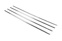 Skoda Rapid 2012-2019 рр. Окантовка вікон (4 шт., нерж.) фото 3