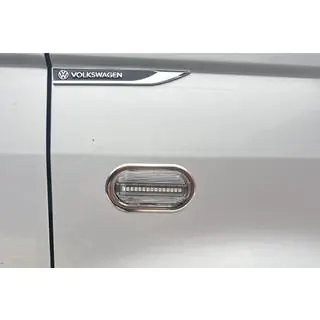 Хром накладки на поворотники (2 шт., нерж) Volkswagen T5 Multivan 2003-2010 рр. фото 4