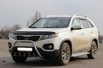 Kia Sorento II XM 2009-2014 рр. Кенгурятник WT003 (нерж.) фото 3