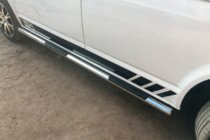Volkswagen T5 2010-2015 рр. Бічні труби (2 шт., нерж) фото 9