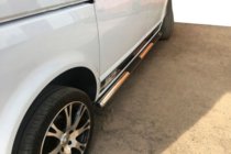 Volkswagen T5 2010-2015 рр. Бічні труби (2 шт., нерж) фото 11