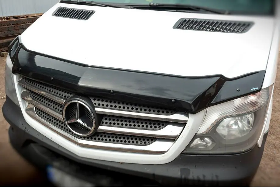 Mercedes Sprinter W906 2006-2018 рр. Дефлектор капота 2013+ (V1, EuroCap)