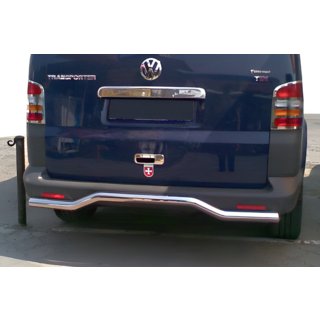 Задня дуга хвиля (нерж) Volkswagen T5 Transporter 2003-2010 рр. фото 2