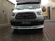 Ford Transit 2014- рр. Накладка на передній бампер Ince (2014-2019, під фарбування) фото 2