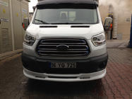 Ford Transit 2014- рр. Накладка на передній бампер Ince (2014-2019, під фарбування) фото 1
