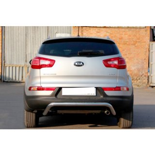 Задня дуга AK007 (нерж.) Kia Sportage 2010-2015 рр. фото 1