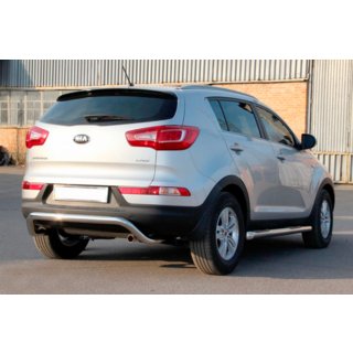Задня дуга AK007 (нерж.) Kia Sportage 2010-2015 рр. фото 2