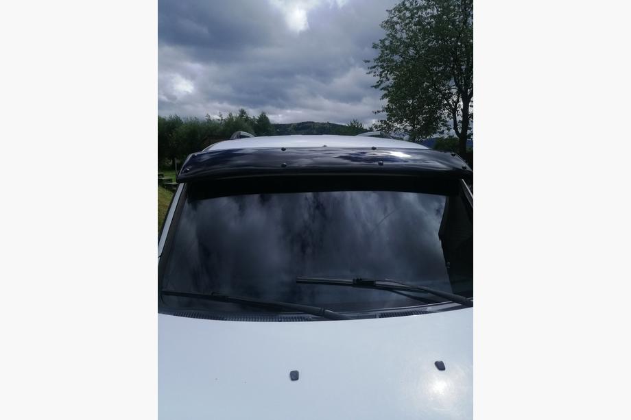 Fiat Doblo I 2005-2010 рр. Козирьок на лобове скло (чорний глянець, 5мм) Фото 7