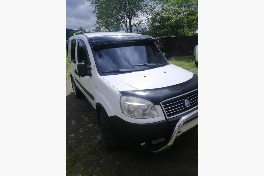 Fiat Doblo I 2005-2010 рр. Козирьок на лобове скло (чорний глянець, 5мм) Фото 10
