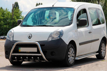 Renault Kangoo 2008-2020 рр. Кенгурятник WT003/004 (нерж.) без напису, 51 мм фото 7