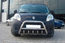 Renault Kangoo 2008-2020 рр. Кенгурятник WT003/004 (нерж.) без напису, 51 мм фото 10
