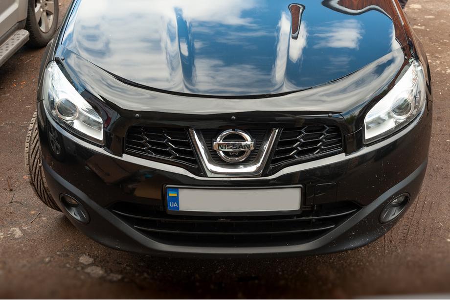 Nissan Qashqai 2010-2014 рр. Дефлектор капоту (EuroCap) Image