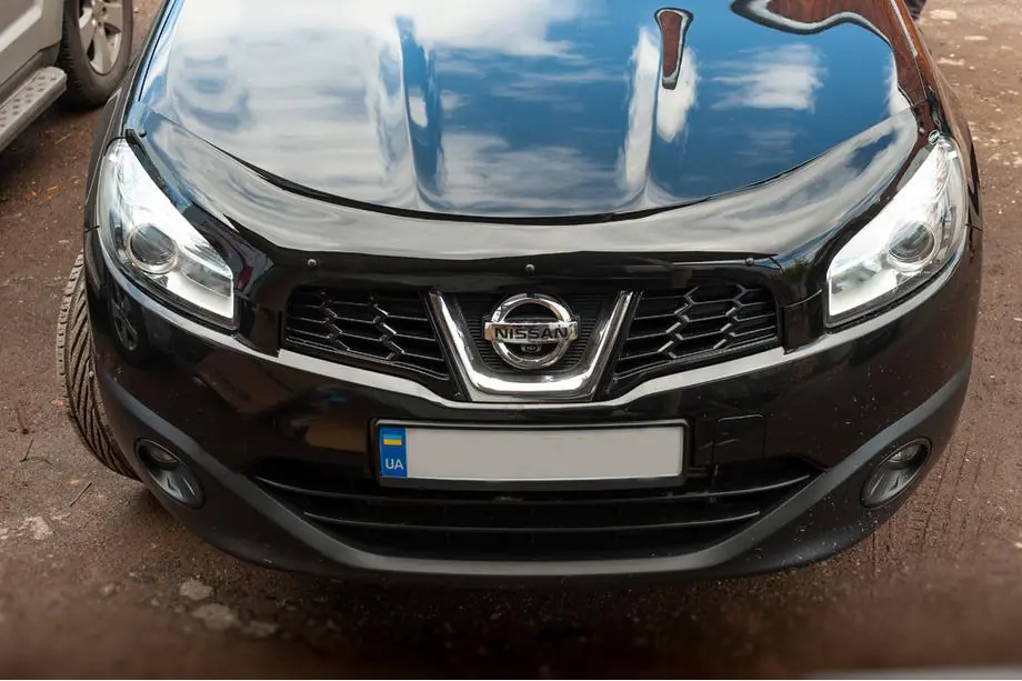 Nissan Qashqai 2010-2014 рр. Дефлектор капоту (EuroCap)
