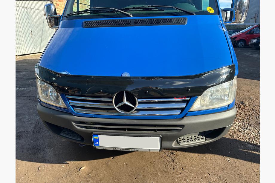 Mercedes Sprinter W901/902/903/904/905 1995-2006 рр. Дефлектор капота 2000-2006 (EuroCap) Фото 3