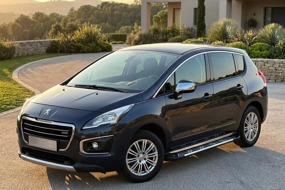 Peugeot 3008 2008-2016 рр. Бокові пороги Sunrise (2 шт., алюміній) Фото 1