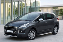 Peugeot 3008 2008-2016 рр. Бокові пороги RedLine V1 (2 шт., алюміній) фото 1