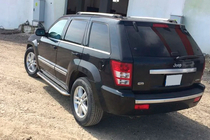 Jeep Grand Cherokee WK 2004-2010 рр. Бокові пороги Maydos V2 (2 шт., нерж) фото 5