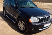 Jeep Grand Cherokee WK 2004-2010 рр. Бокові пороги Maydos V2 (2 шт., нерж) фото 4