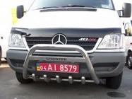 Mercedes Sprinter W901/902/903/904/905 1995-2006 рр. Дефлектор капота FLY (2000-2006) фото 3