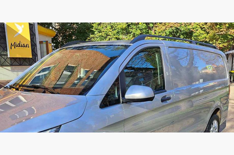 Mercedes Vito/V-class W447 2014- рр. Рейлінги чорні ELITE (пласт. ніжки) Фото 17
