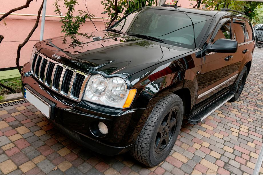 Jeep Grand Cherokee WK 2004-2010 рр. Бокові пороги Maya V1 (2 шт., алюміній) Фото 1