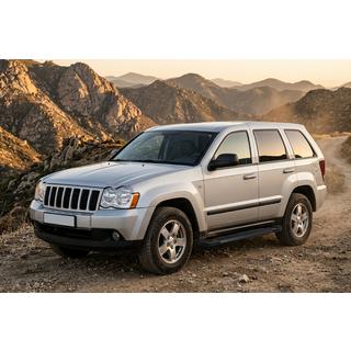 Бокові пороги RedLine Black (2 шт., алюміній) Jeep Grand Cherokee WK 2004-2010 рр. фото 1