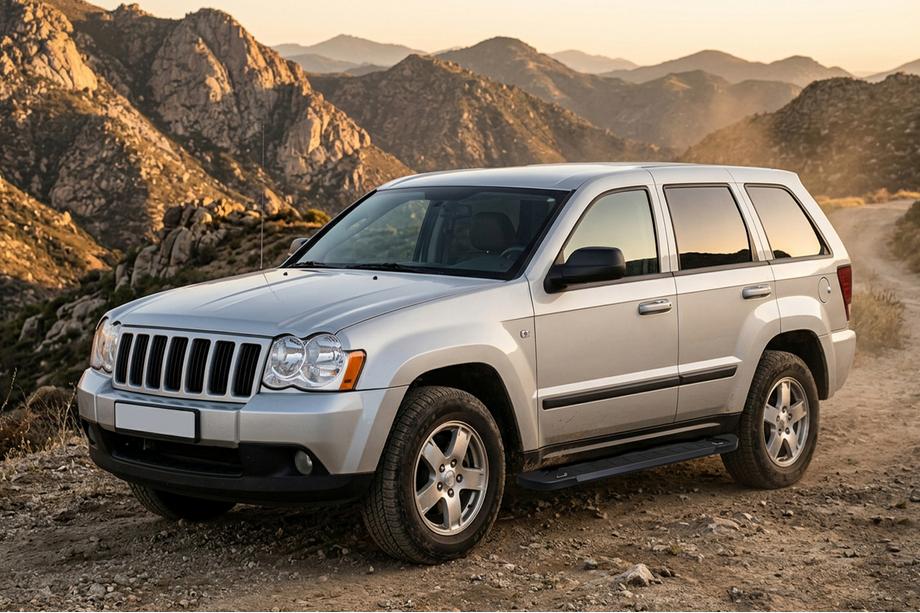 Jeep Grand Cherokee WK 2004-2010 рр. Бокові пороги RedLine Black (2 шт., алюміній) Фото 1
