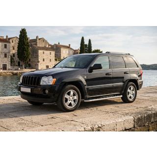 Бокові пороги Maydos V1 (2 шт., алюміній ↗ нерж) Jeep Grand Cherokee WK 2004-2010 рр. фото 1
