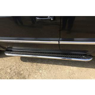 Бокові пороги Maydos V2 (2 шт., нерж) Jeep Grand Cherokee WK2 2010-2021 рр. фото 1