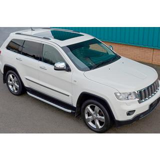 Бокові пороги Fullmond (2 шт., алюміній) Jeep Grand Cherokee WK2 2010-2021 рр. фото 1