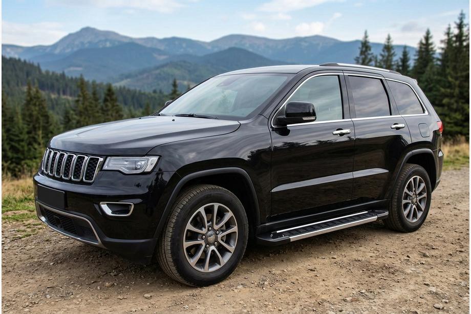 Jeep Grand Cherokee WK2 2010-2021 рр. Бокові пороги RedLine V1 (2 шт., алюміній) Фото 1