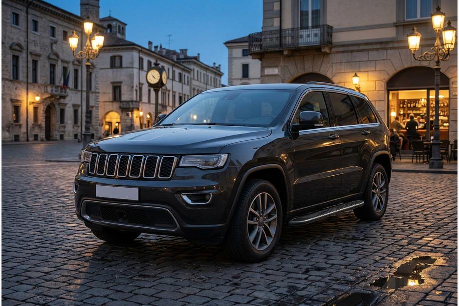 Jeep Grand Cherokee WK2 2010-2021 рр. Бокові пороги Bosphorus Black (2 шт., алюміній) Фото 1