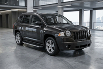 Jeep Compass 2006-2016 рр. Бокові пороги Maya V1 (2 шт., алюміній) фото 1